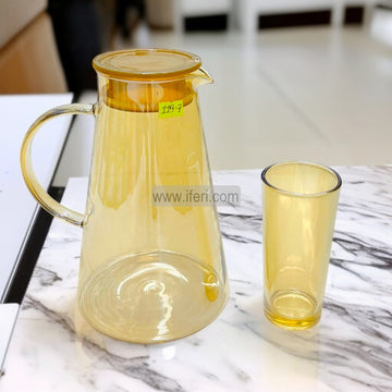 7 Pcs Glass Water Juice jug & Glass Set SGR0107