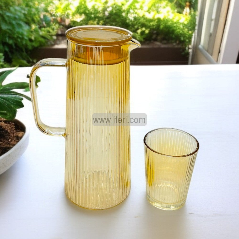 7 Pcs Glass Water Juice jug & Glass Set SGR0110