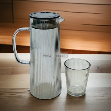 7 Pcs Glass Water Juice jug & Glass Set SGR0111