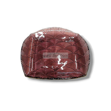 6 Pcs Golden Rim Glass Dinner Plate/Full Plate Set SGR0127