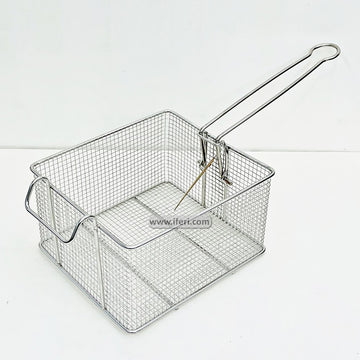 9 Inch Stainless Steel Frying Basket, French Fry, Chips Basket MT486