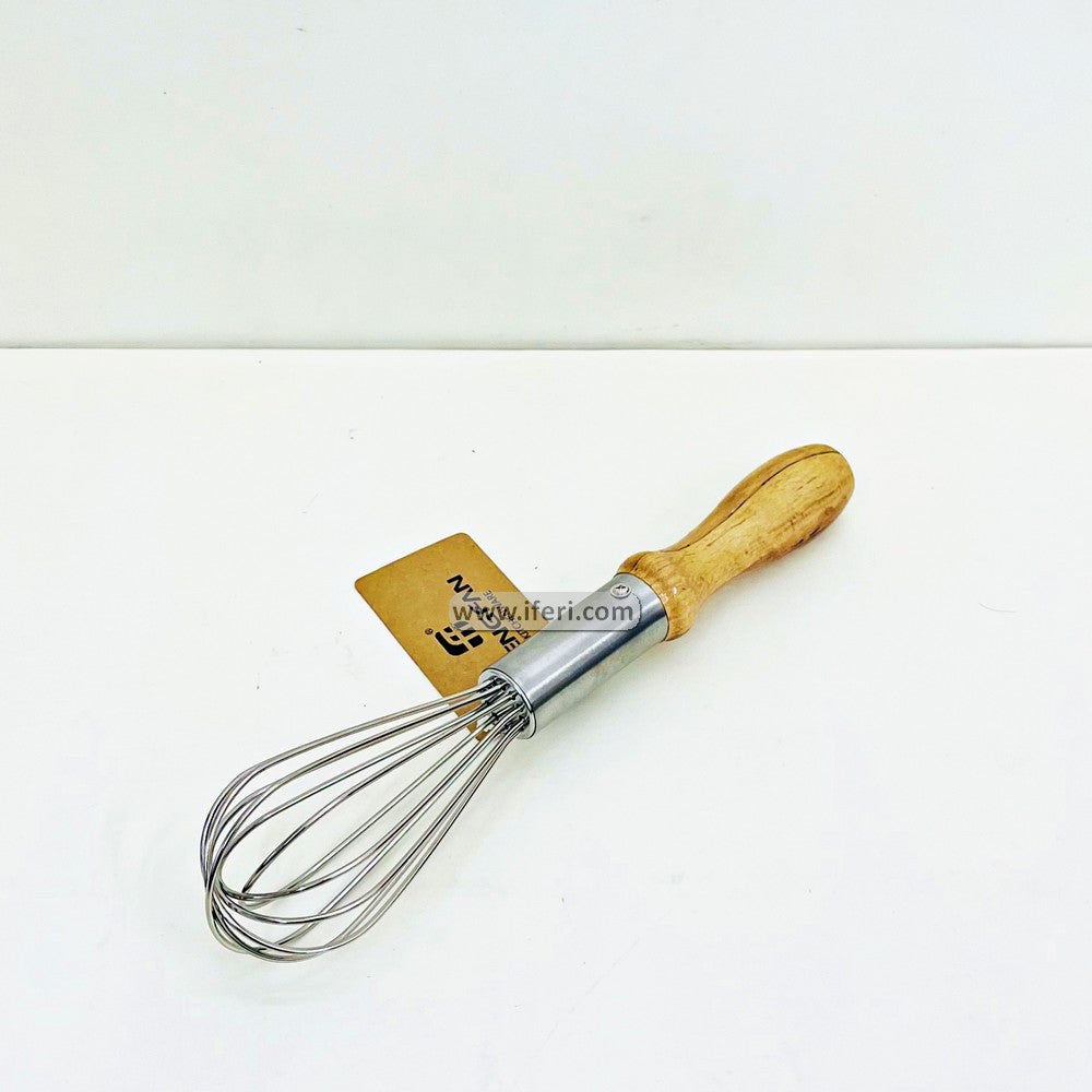 10.8 Inch Wooden & Stainless Steel Whisk / Egg Beater MT505