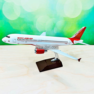 18.5 Inch Die Cast Resin Air India Airplane Model Toy Showpiece with Base RY2404