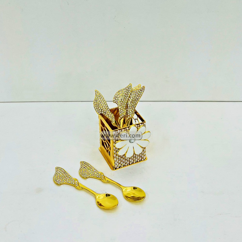 1.8 Inch Exclusive Decorative Metal Spoon Holder with Spoon ARF016