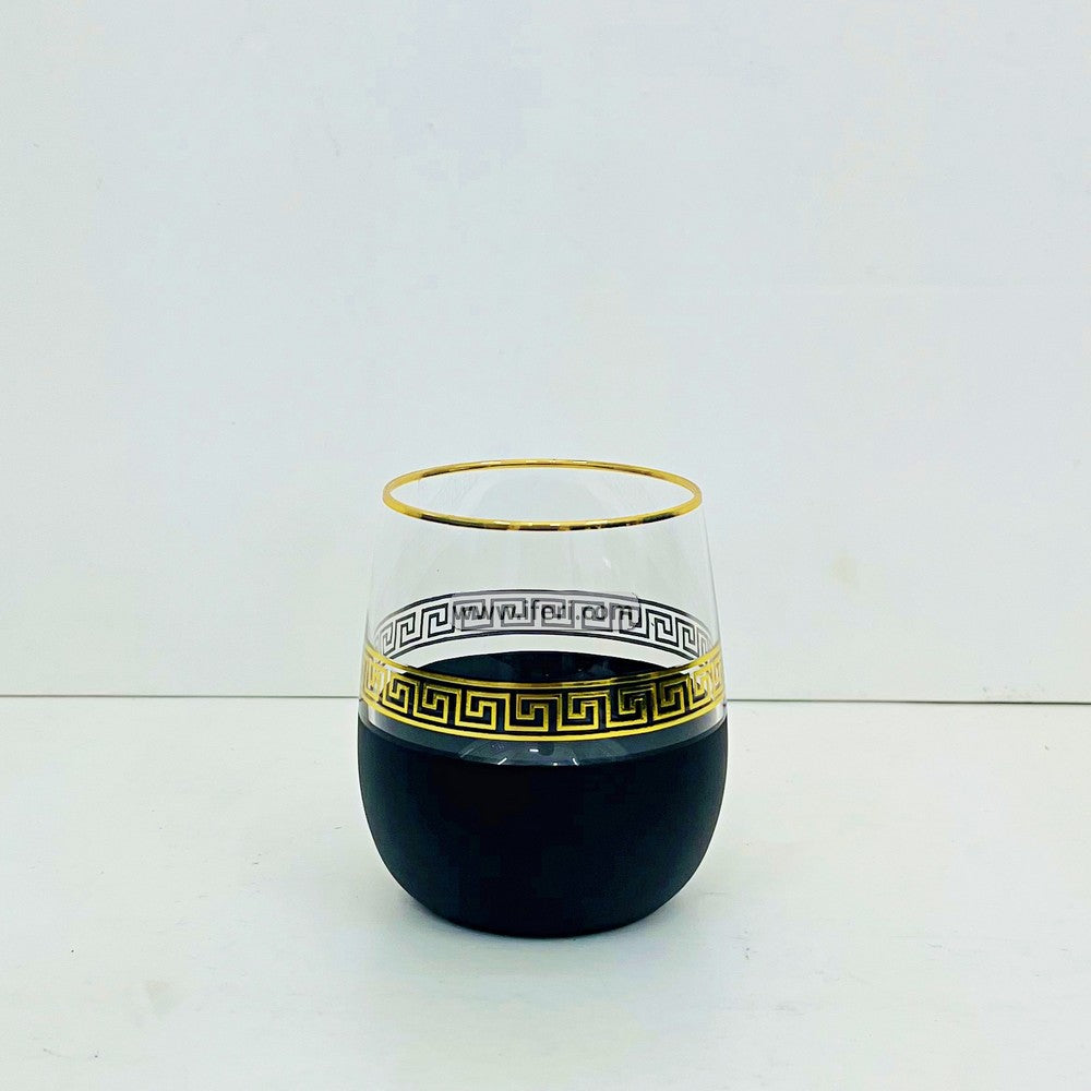 6 Pcs Exclusive Golden Rim Water Juice Glass Set ARF022