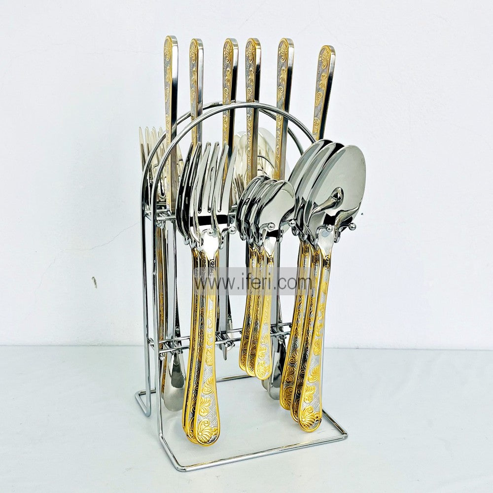 24 Pcs Stainless Steel Cutlery Set with Stand RH2286