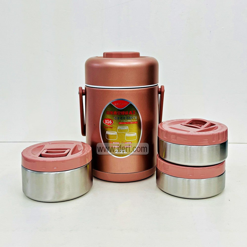3 Layer Stainless Steel Lunch Carrier, Tiffin Carrier MT551