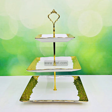 3 Tier Ceramic Cake, Dessert, Appetizer Serving Platter / Stand HR2118
