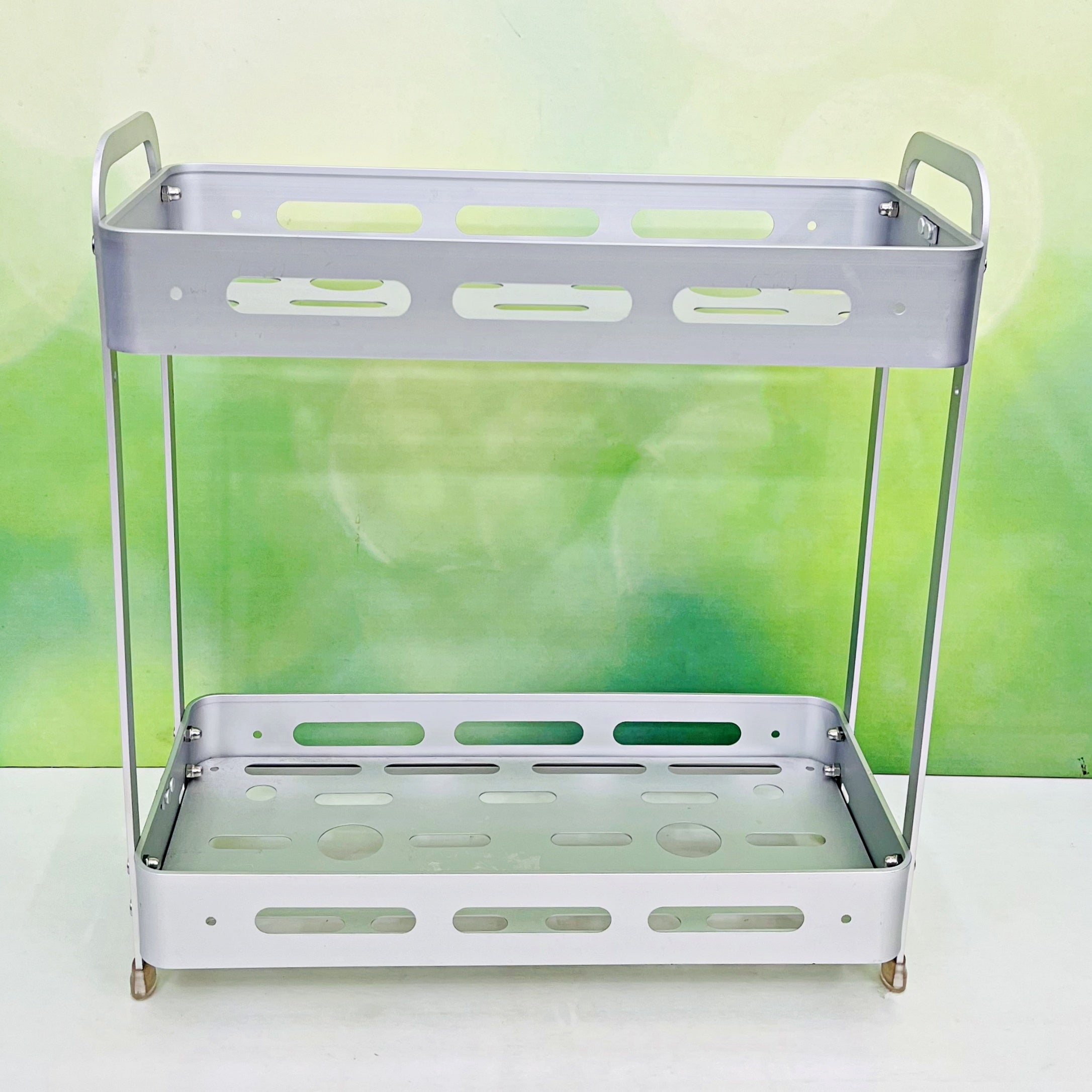 2 Tier Wall Hanging Aluminium Bathroom Shelf ALP2209