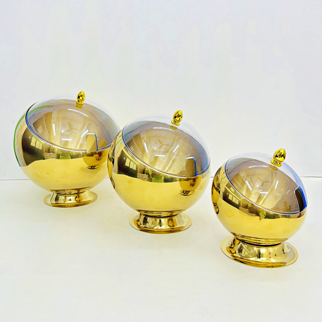 3 Pcs Stainless Steel Curry/Soup Serving Bevel Bowl Set RY3150