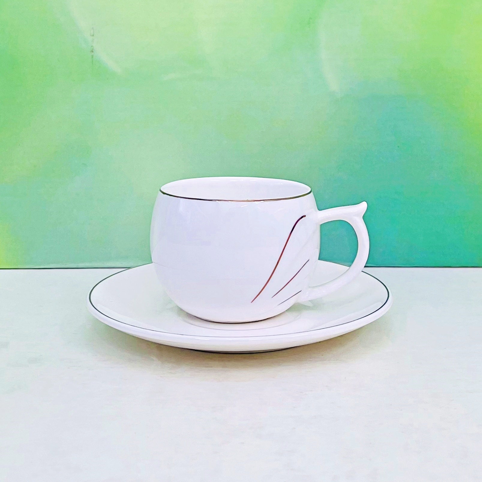 12 Pcs Ceramic Tea Cup & Saucer Set RY3156