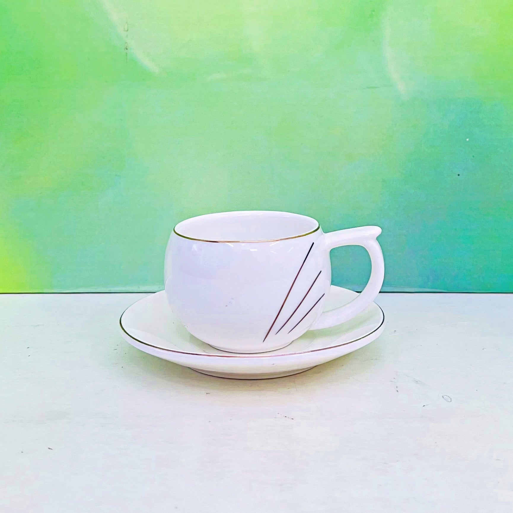 12 Pcs Ceramic Tea Cup & Saucer Set RY3157