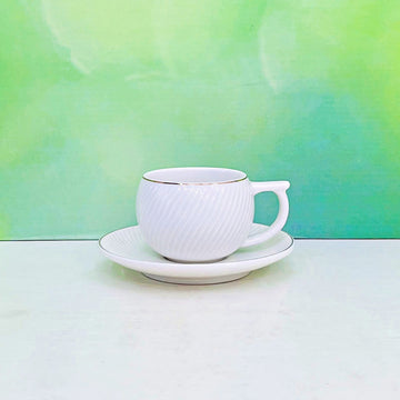 12 Pcs Ceramic Tea Cup & Saucer Set RY3159