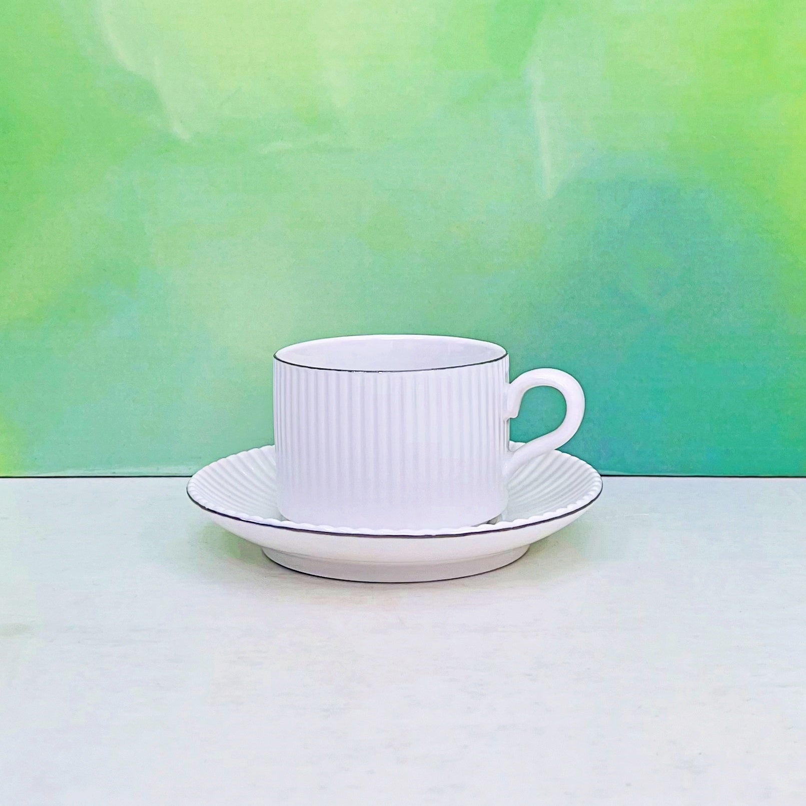 12 Pcs Ceramic Tea Cup & Saucer Set RY3160