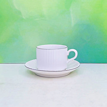 12 Pcs Ceramic Tea Cup & Saucer Set RY3160