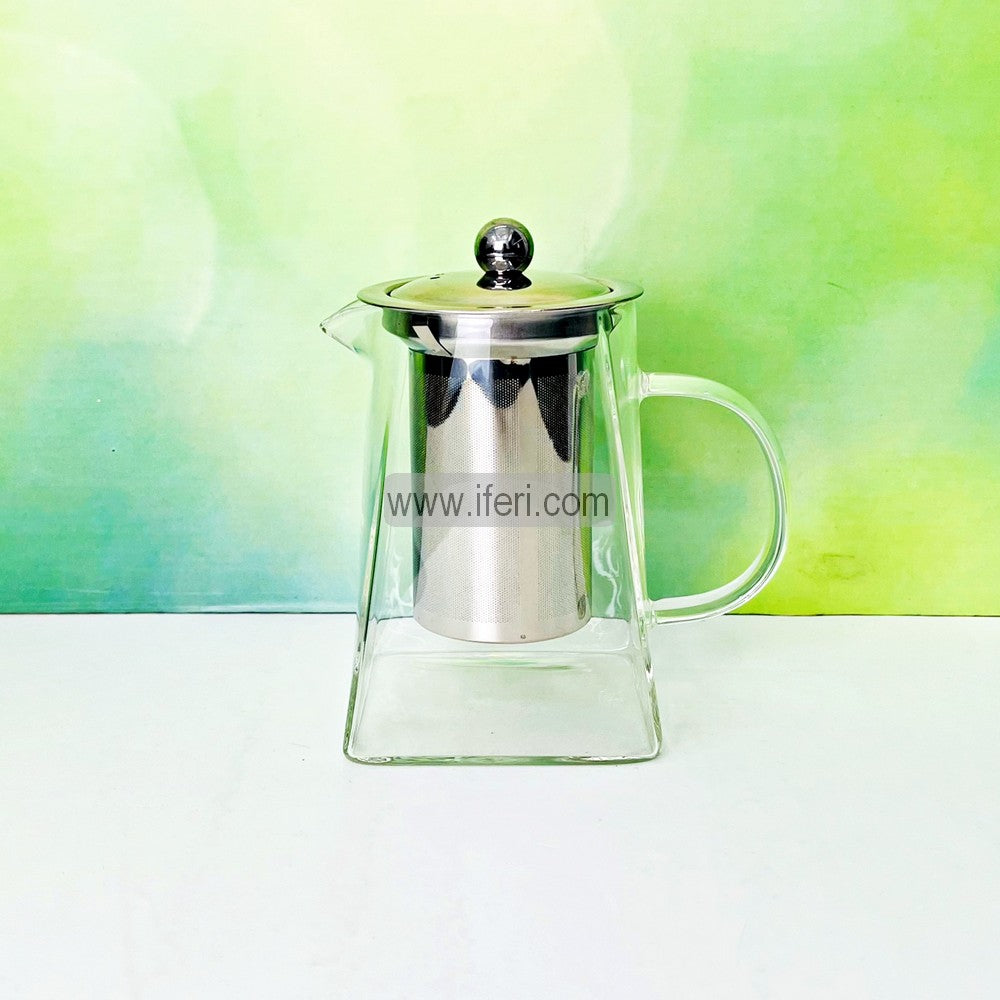 5.5 Inch Tempered Glass Tea Pot with Infuser EB6063 Price in Bangladesh - iferi.com