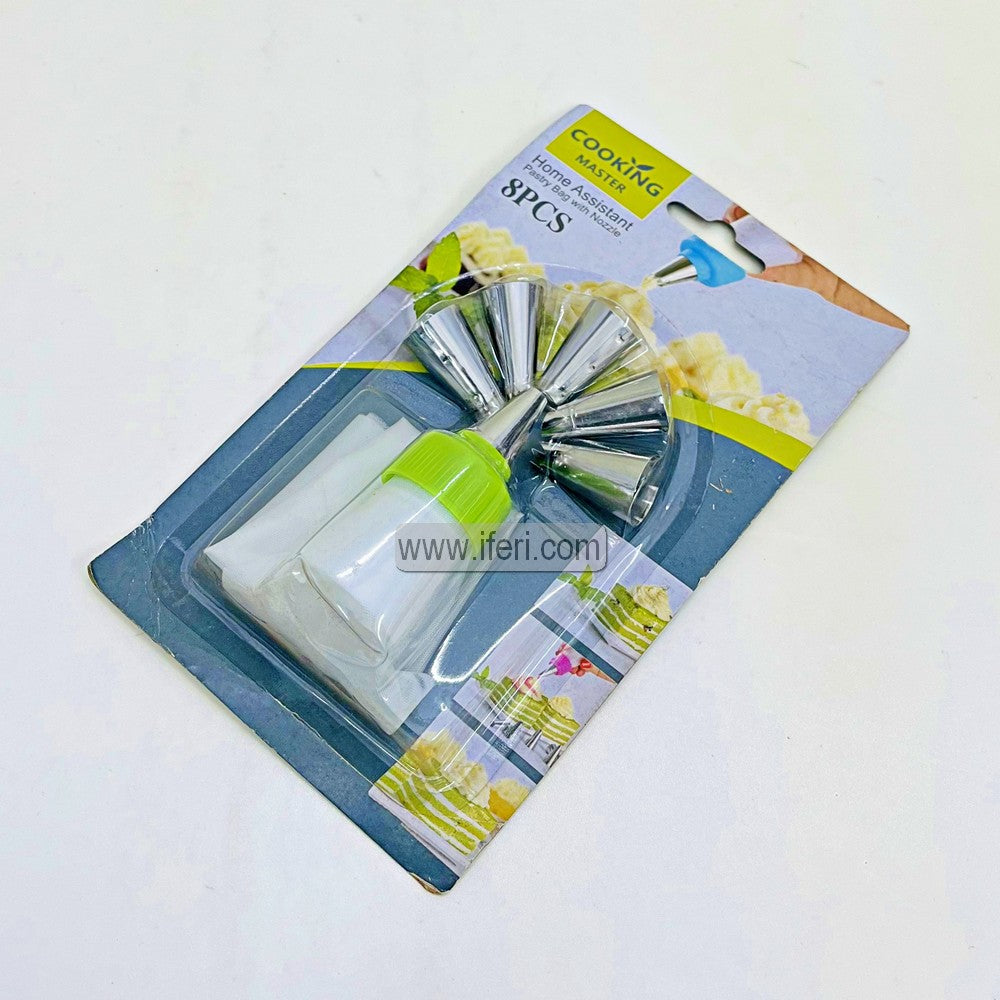 8 Pcs Piping Nozzle Set with Piping Bag SP1175