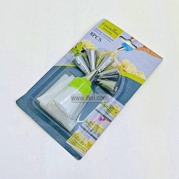 8 Pcs Piping Nozzle Set with Piping Bag SP1175