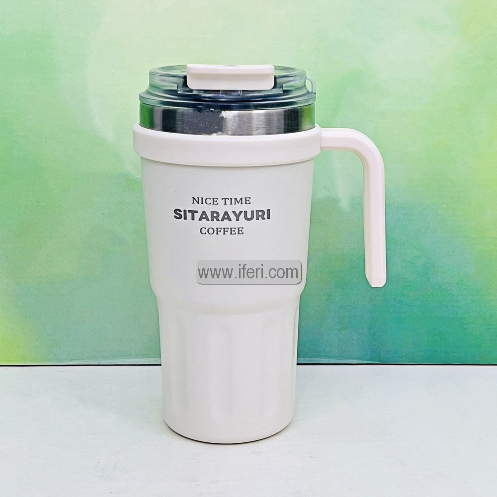 600ml Stainless Steel Insulated Coffee Mug Tumbler Vacuum Flask with Sipper MT586
