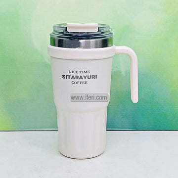 600ml Stainless Steel Insulated Coffee Mug Tumbler Vacuum Flask with Sipper MT586
