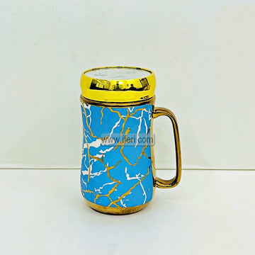 5.5 Inch Ceramic Coffee Mug with Lid TG1710