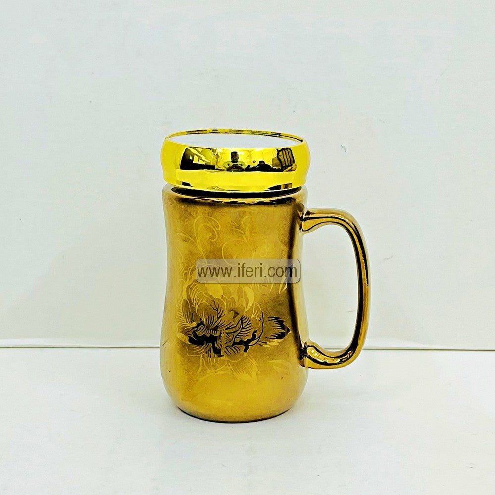 5.5 Inch Ceramic Coffee Mug with Lid TG1713