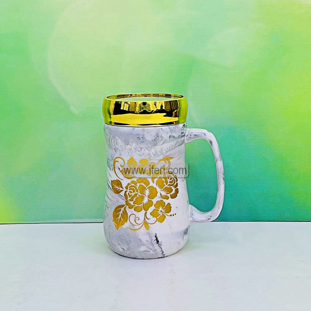 5.5 Inch Ceramic Coffee Mug with Lid TG1715