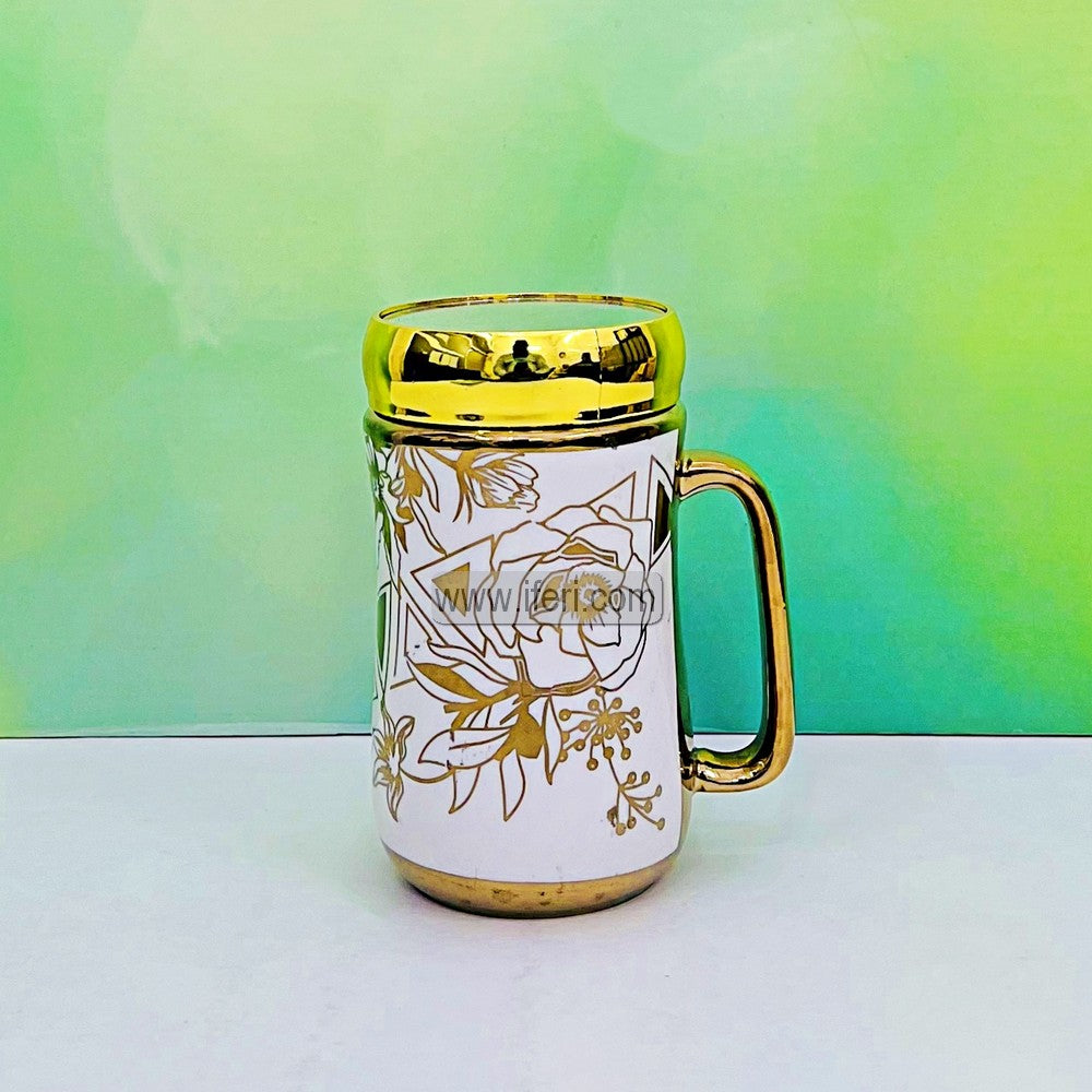 5.5 Inch Ceramic Coffee Mug with Lid TG1716