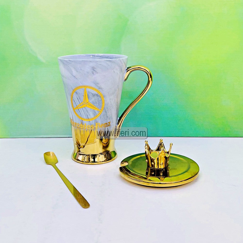 6.3 Inch Ceramic Coffee Mug with Lid & Spoon TG1720