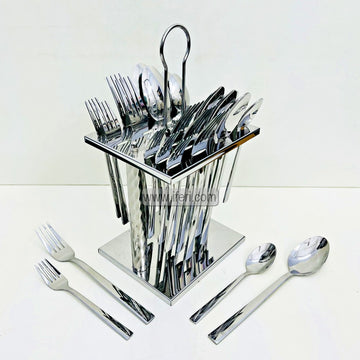 24 Pcs Stainless Steel Cutlery Set with Stand TG1746