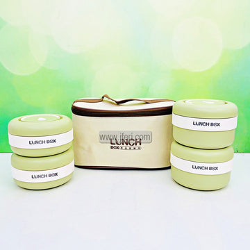 4 Pcs Airtight Lunch Box, Tiffin Carrier with Insulated Carrying Bag TG1780