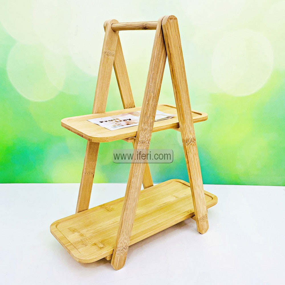 2 Tier Bamboo Cake, Dessert, Appetizer Serving Stand TG1768