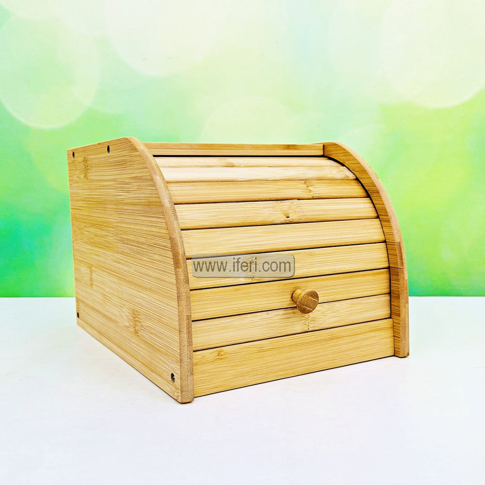 10.5 Inch Bamboo Bread Box, Fruit, Dessert Display Cabinet with Cover TG1769