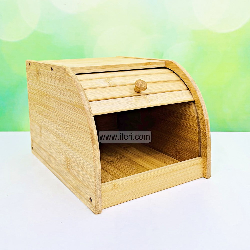10.5 Inch Bamboo Bread Box, Fruit, Dessert Display Cabinet with Cover TG1769