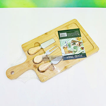 11 Inch Bamboo Cheese Board with Knife Set TG1770