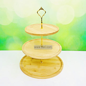 3 Tier Bamboo Cake, Dessert, Appetizer Serving Platter / Stand TG1774
