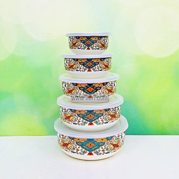 5 Pcs Enamel Food Container Set RY3274