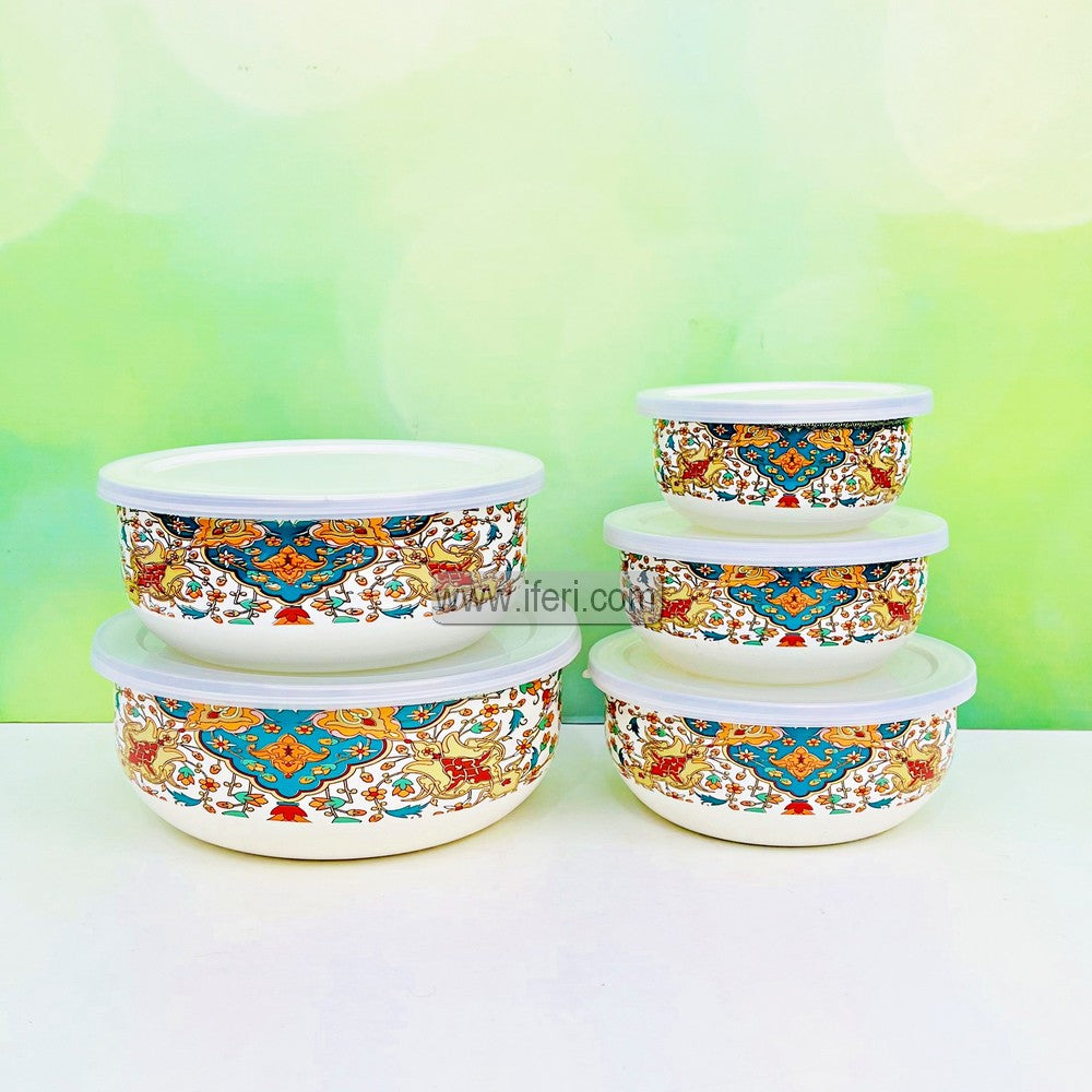 5 Pcs Enamel Food Container Set RY3274
