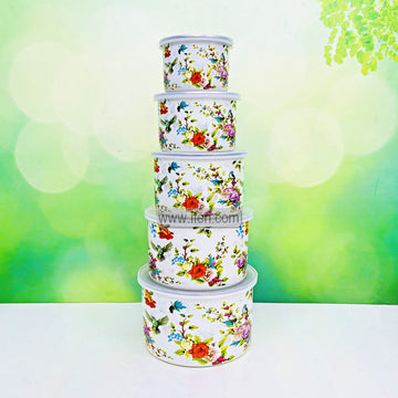 5 Pcs Enamel Food Container Set RY3279