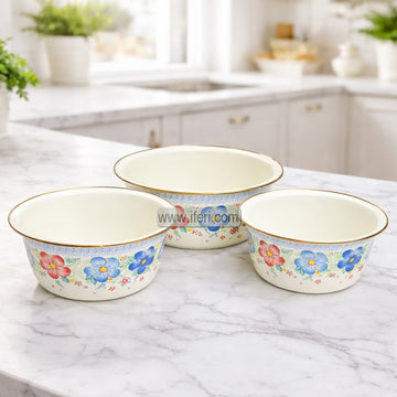 3 Pcs Enamel Bowl Set RY3285