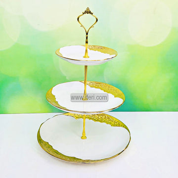 3 Tier Ceramic Cake, Dessert, Appetizer Serving Platter / Stand HR2126