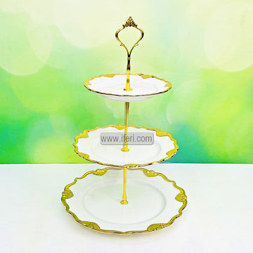 3 Tier Ceramic Cake, Dessert, Appetizer Serving Platter / Stand HR2128