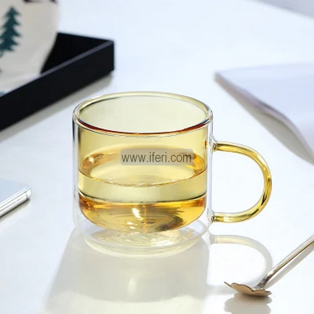 3.2 Inch Borosilicate Glass Coffee Mug UNQ0121