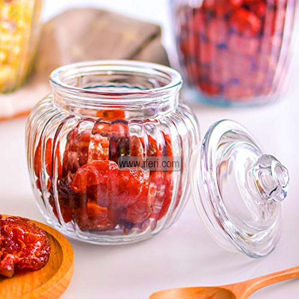 5 Inch Airtight Glass Cookie Jar / Pickle Jar / Spice Jar BS110