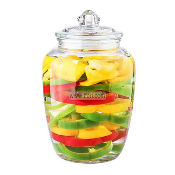 8.5 Inch Airtight Glass Cookie Jar / Pickle Jar / Spice Jar BS112