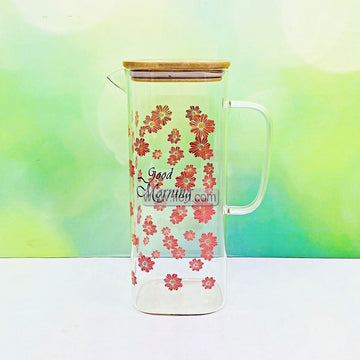 9.5 Inch Borosilicate Glass Water Juice Jug RH0496