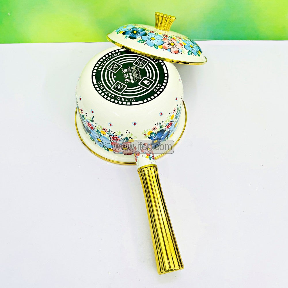 20cm Enamel Milk Pan with Lid TG10866