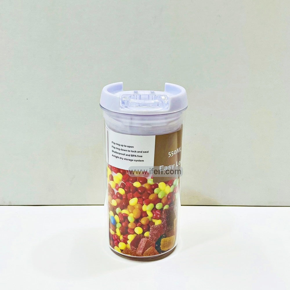 550ml Airtight Storage Container, Cookie Jar, Spice Jar with Vacuum Seal Lid MT239