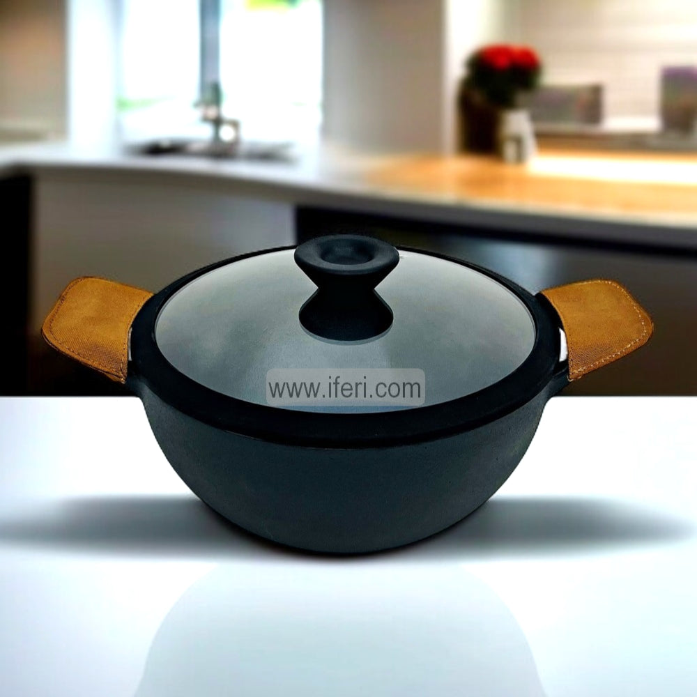 24cm Meyer Cast Iron Deep Kadai ALM5342