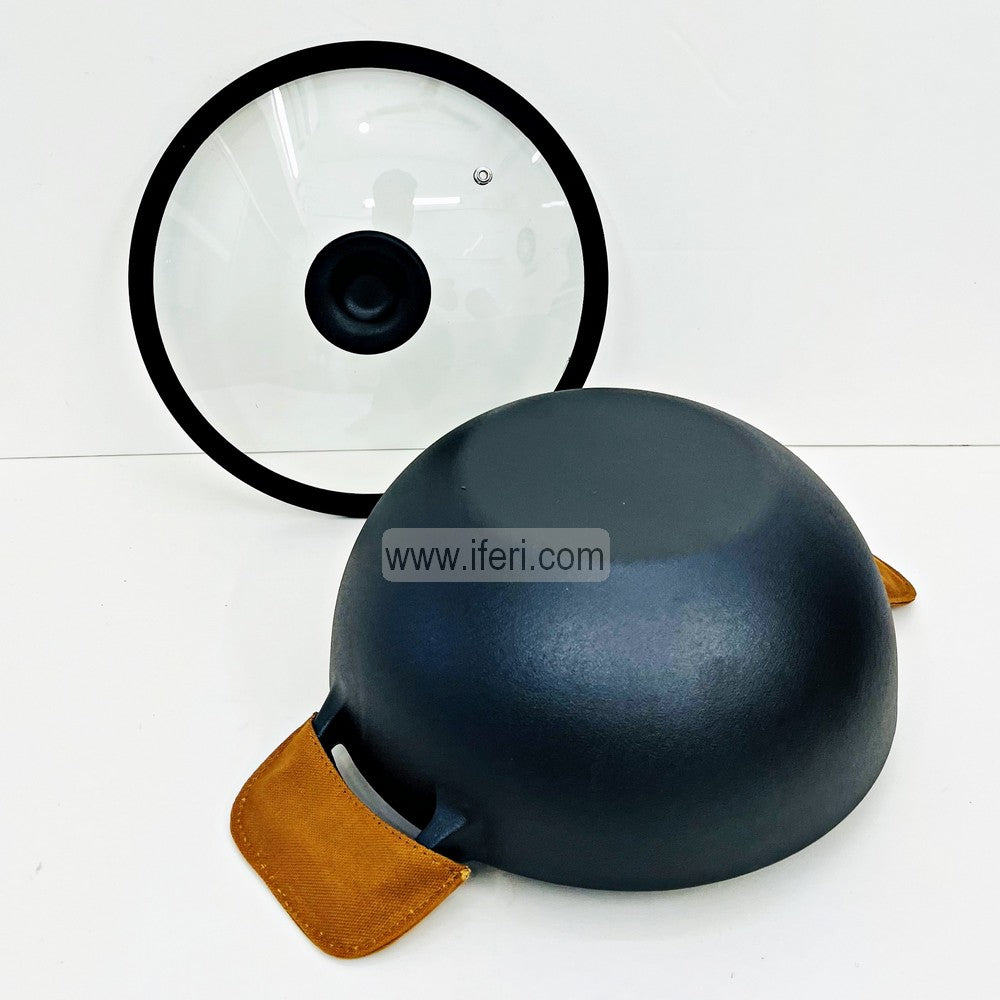 24cm Meyer Cast Iron Deep Kadai ALM5342